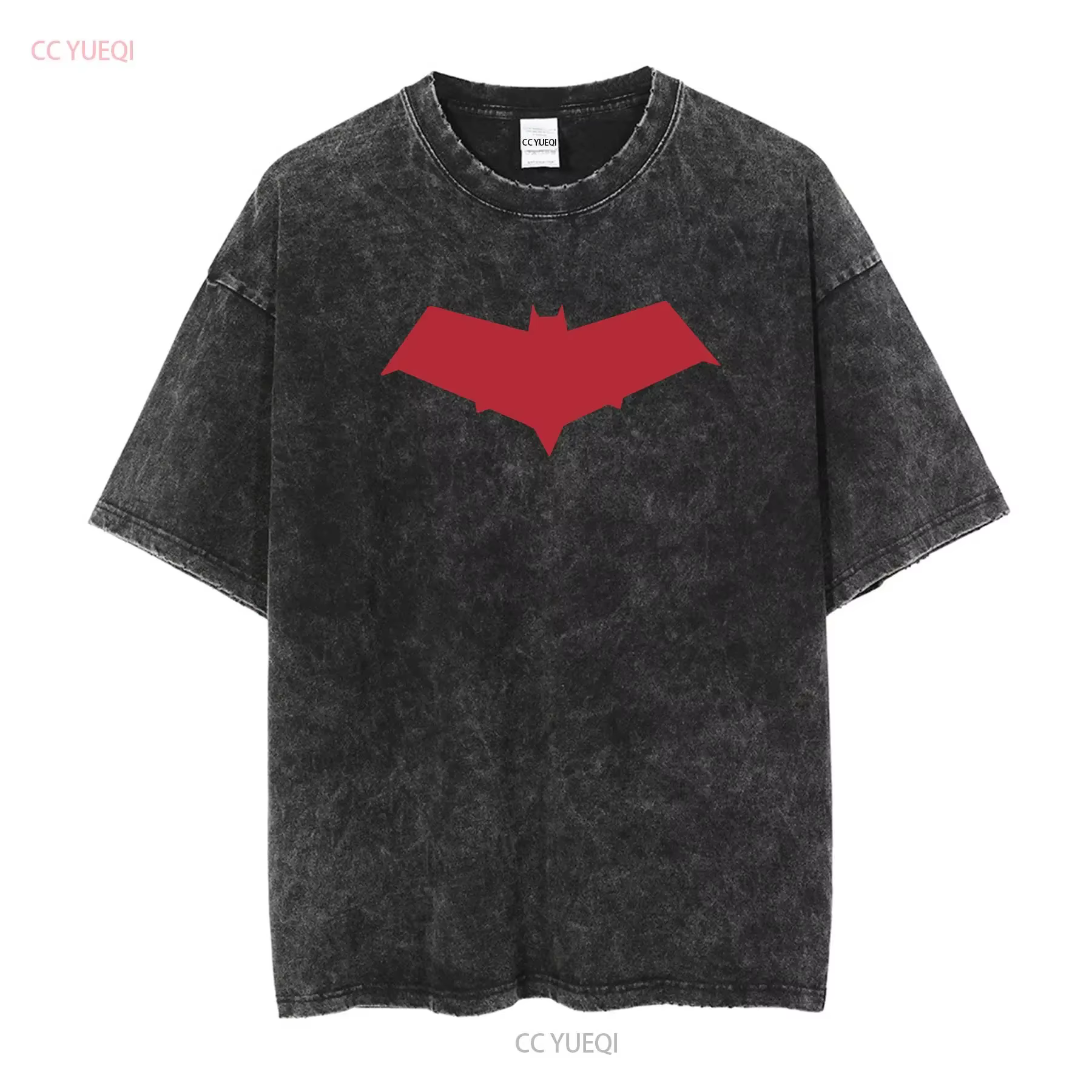 Symbole du capot rouge Jason Todd t-shirt noir manches longues ou courtes vintage lavé unisexe homme mode légèrement respirant décontracté
