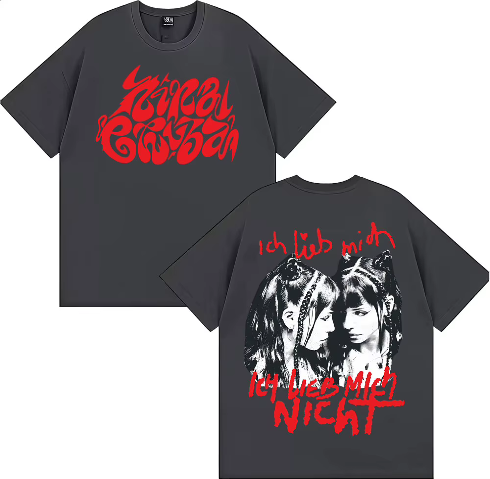 Ich Lieb Mich Nina Chuba 2025 Album Tour T-shirts hommes femmes vêtements Vintage mode