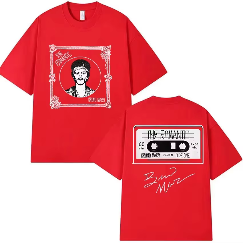 Bruno Mars The Romantic Tour 2026 T-shirt pour homme