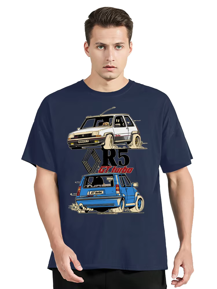T-shirt en coton à col rond pour homme