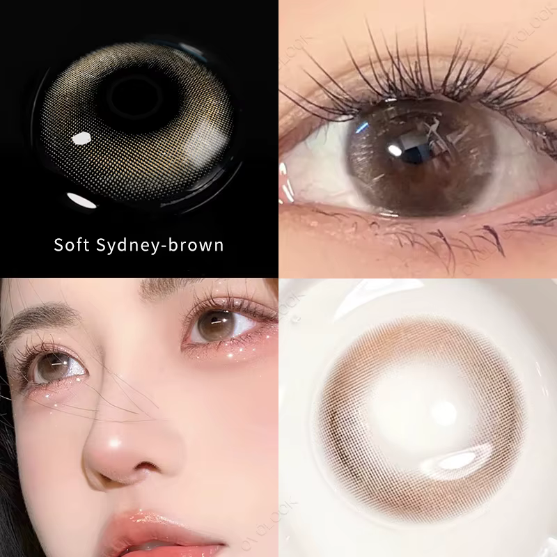 1 paire beauté 10 couleurs lentilles de Contact pour les yeux naturel élève couleur lentille