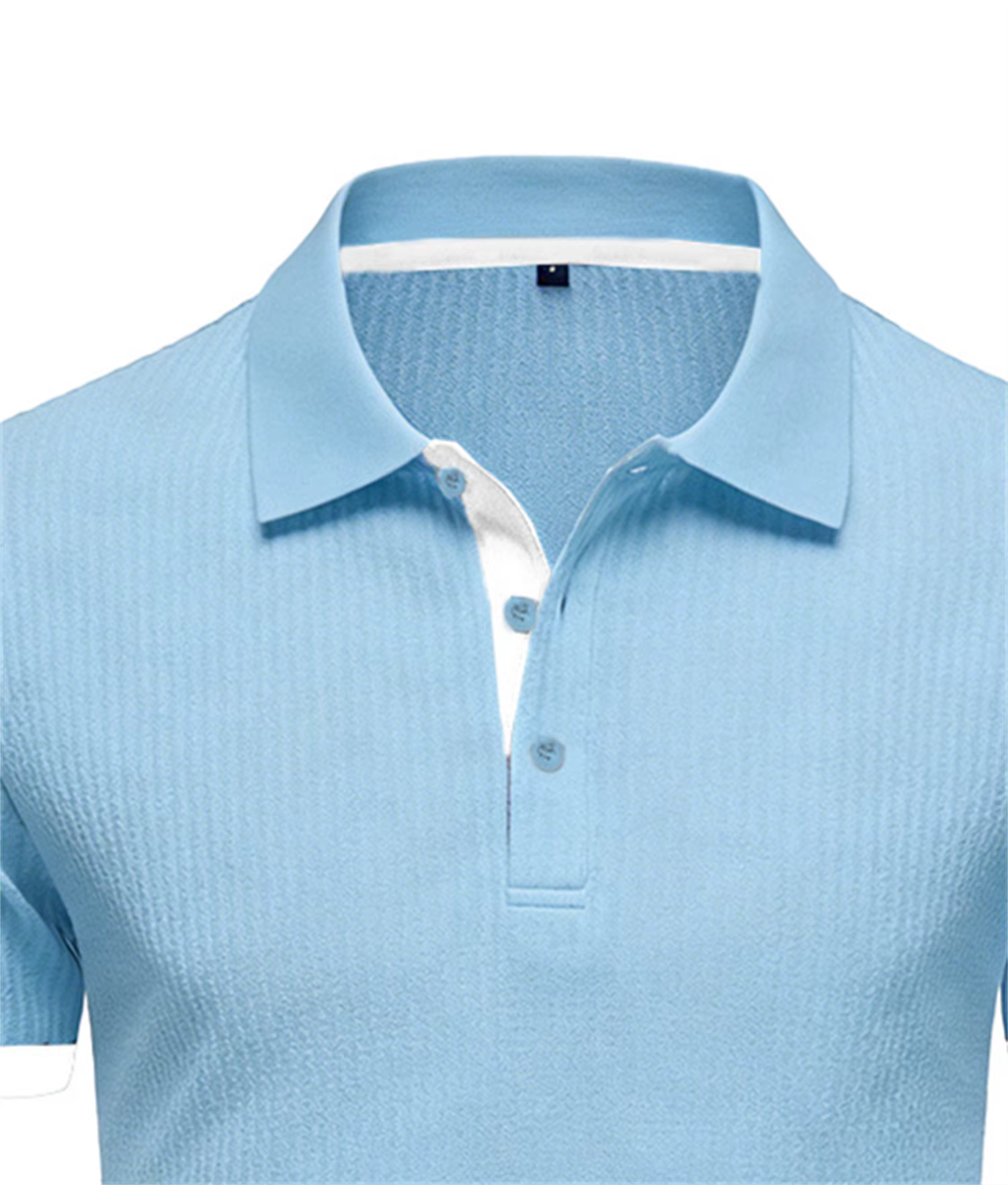 NOUVEAU Polo en tricot à revers pour homme