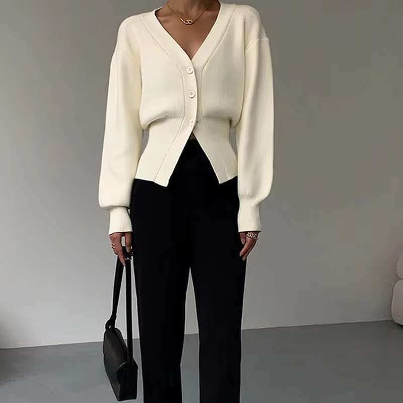 Cardigans à Manches Lanternes pour Femme