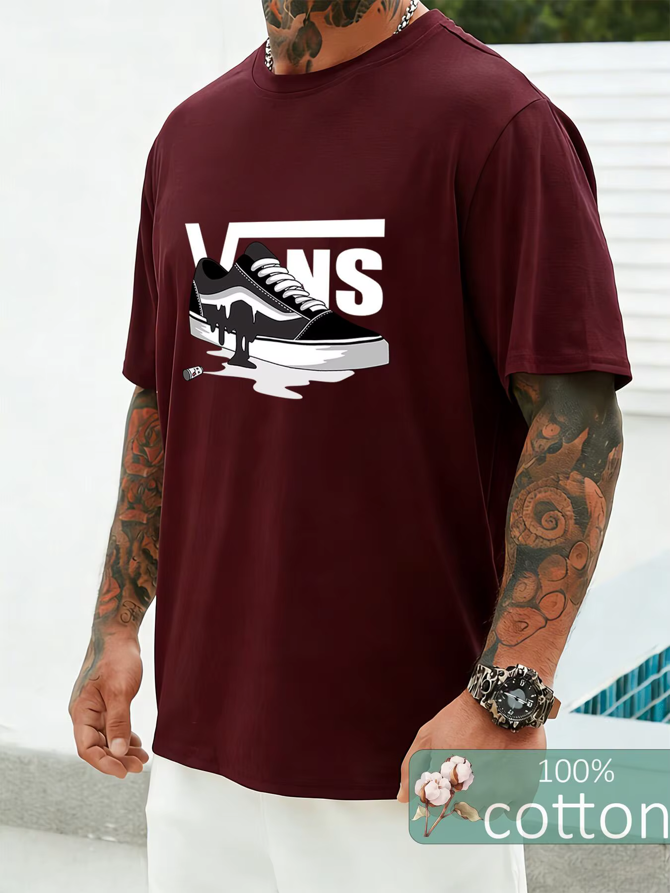 T-shirts en coton pour hommes – Nouveauté 2026 – Luxe