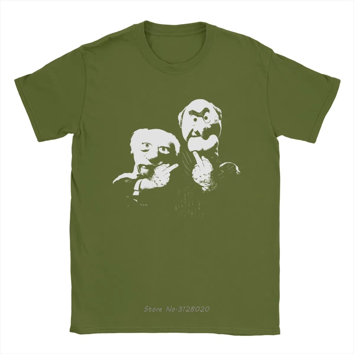 Statler et Waldorf doigt moyen hommes t-shirts