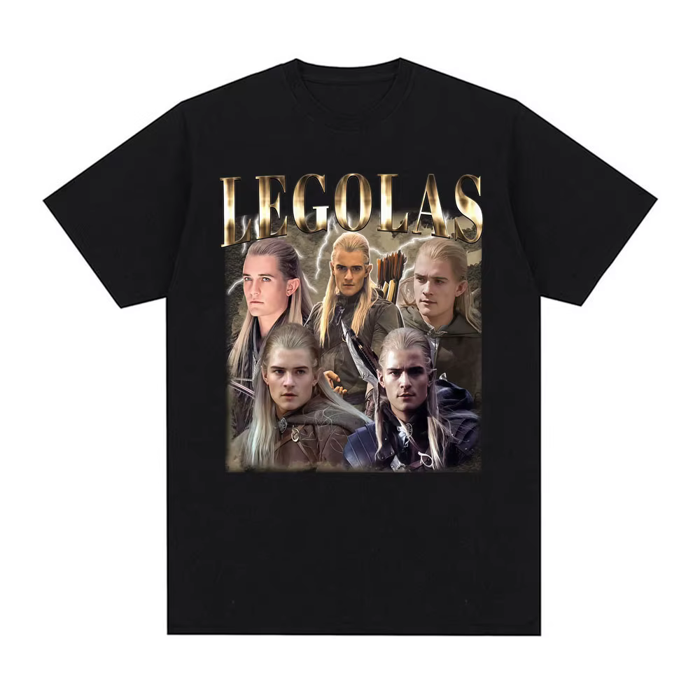 Limité Vintage Legolas film inspiré T-shirts hommes femmes décontracté haute qualité coton T-shirt mode classique
