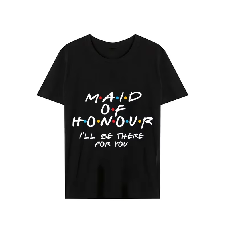 T-Shirt à Manches Courtes pour Femme Streetwear sur le Thème des Amis Esthétiques