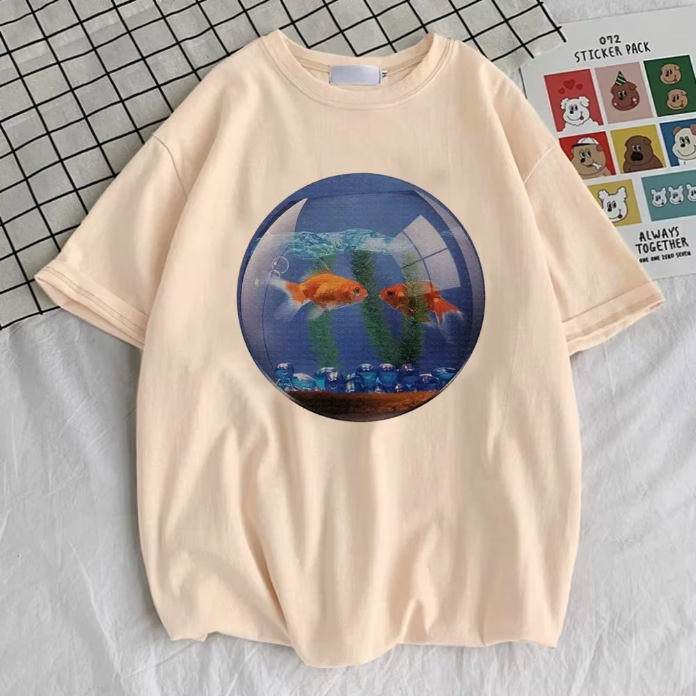 Frutiger Aero t-shirt fille graphique confortable gothique années 80 Pastel respirant