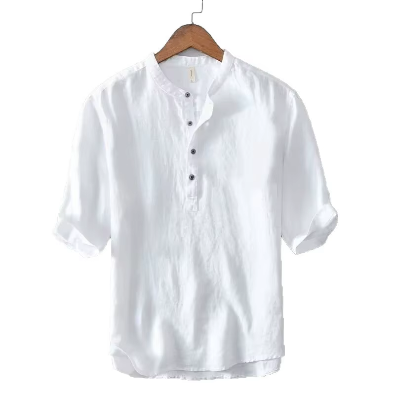T-shirt d'été fin à col rond pour homme