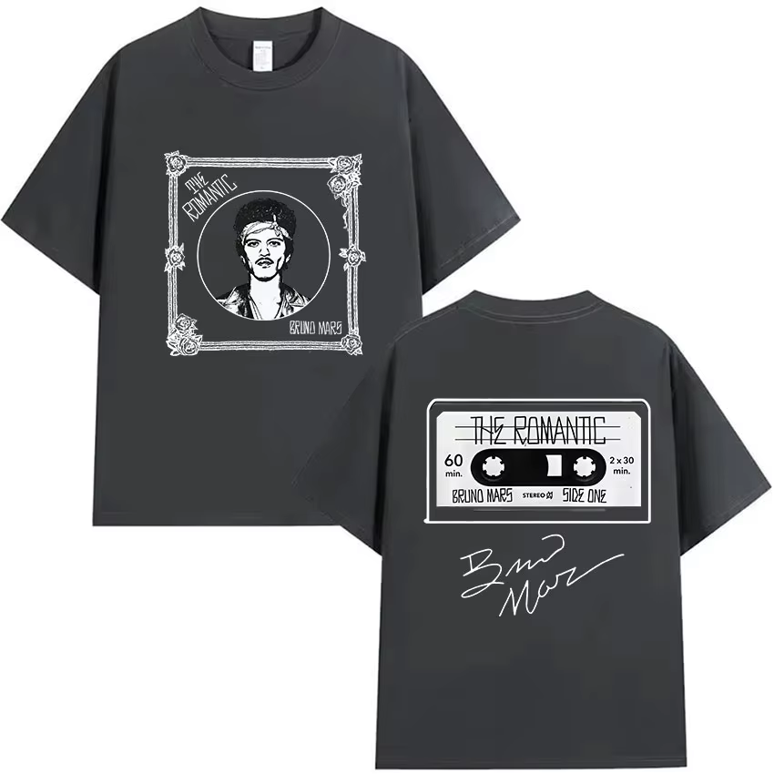 Bruno Mars The Romantic Tour 2026 T-shirt pour homme