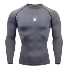 T-shirt de fitness à manches longues pour hommes