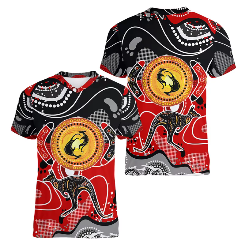 Australie motif kangourou T-shirt hommes 3d imprimé Animal