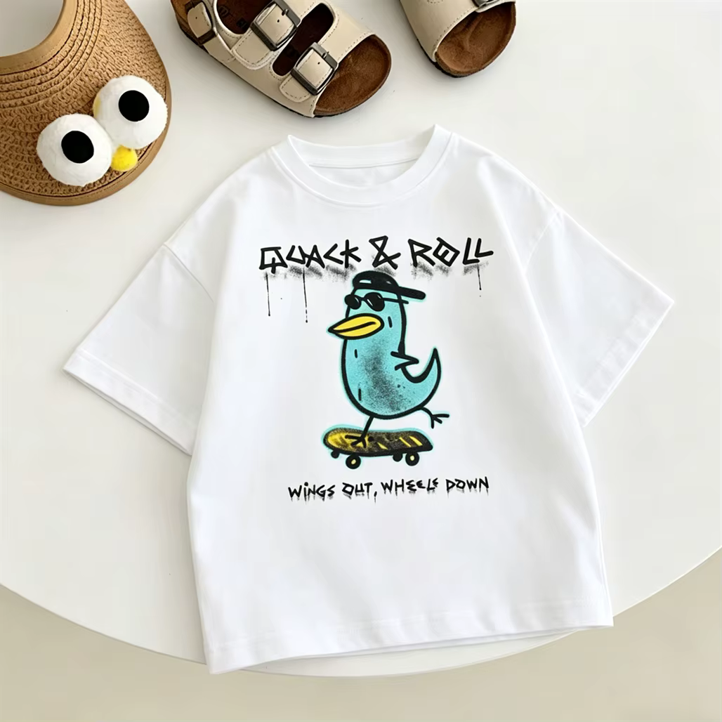 Vêtements d'été, hauts imprimés de dessins animés
