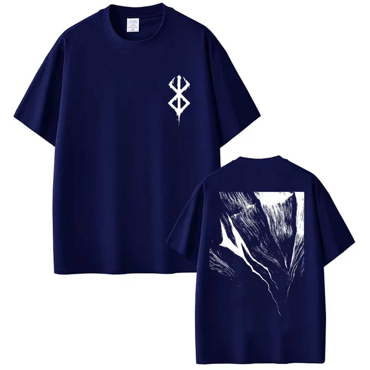 T-shirts Anime Berserk Guts Noir