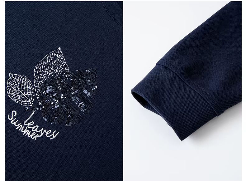 Sweat-shirt pour femme VIMLY bleu marine