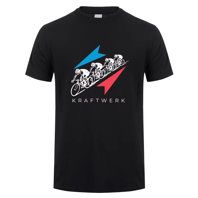 Kraftwerk T Shirt Hommes Manches Courtes Coton Économie Été Mans Cool Y-Streetwear DZ-054