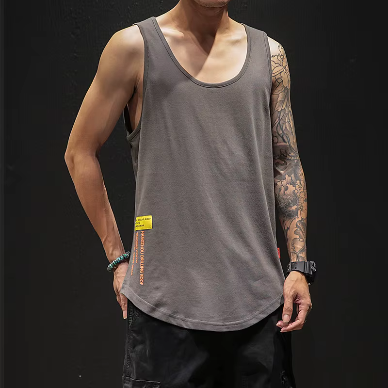Débardeur de sport 100 % coton pour homme
