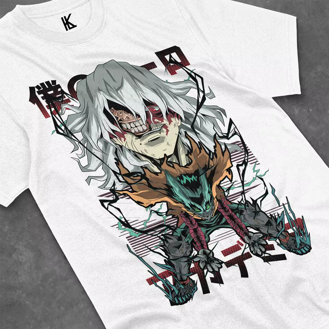 T-shirt Deku Vs Tomura, vêtement en coton, Katsuki Midoriya ShPain