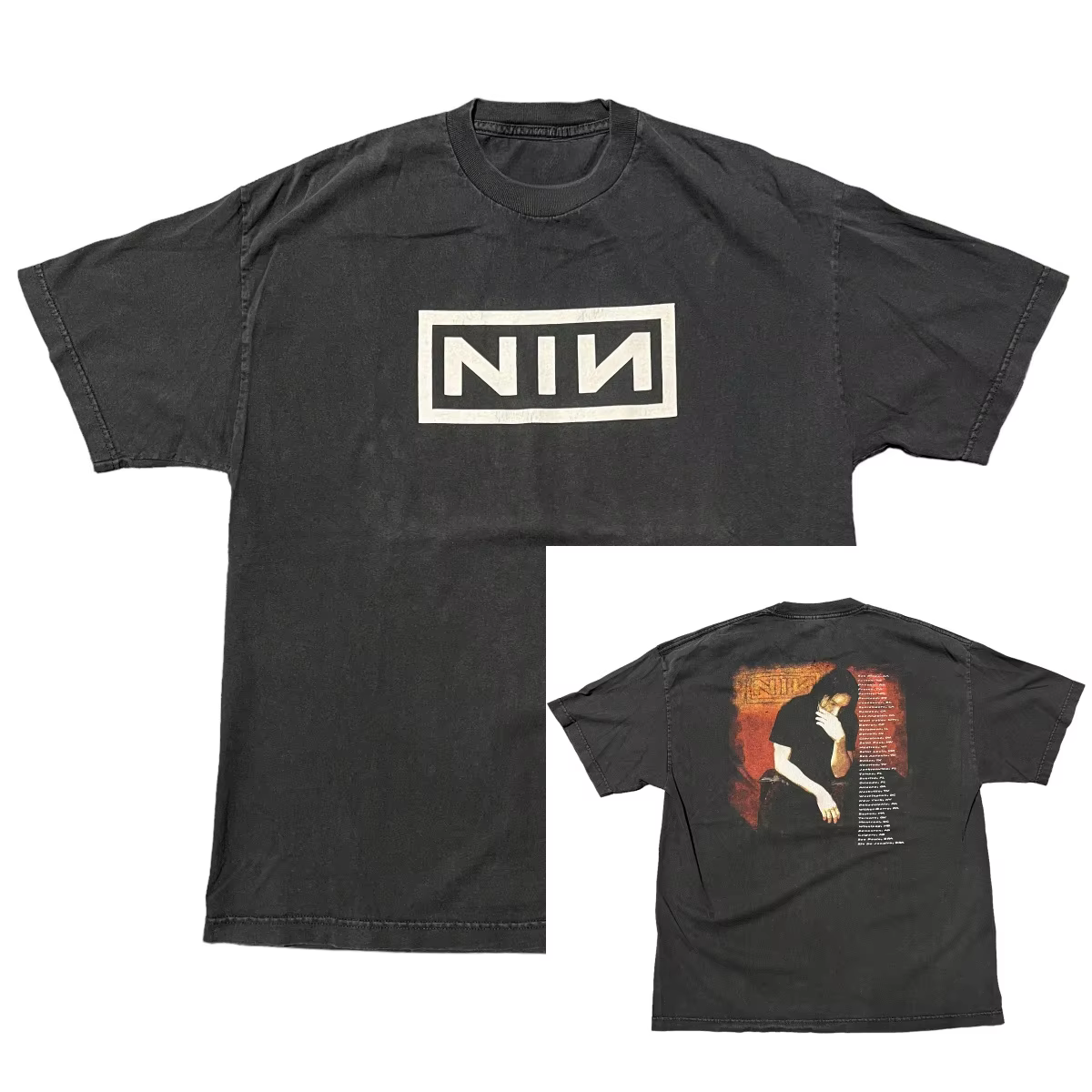 Nine Inch Nails NIN 2005 Tour T-Shirt en coton avec motif graphique pour hommes et femmes