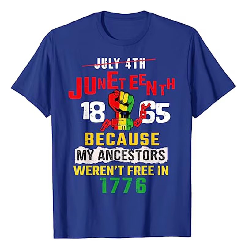 Juneteenth-T-shirt à manches courtes pour femme
