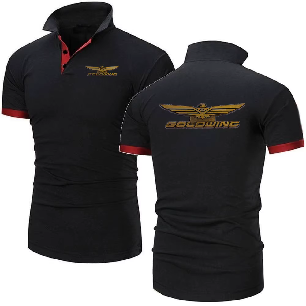 Polos Goldwing GL1800 japon motos revers t-shirts à manches courtes