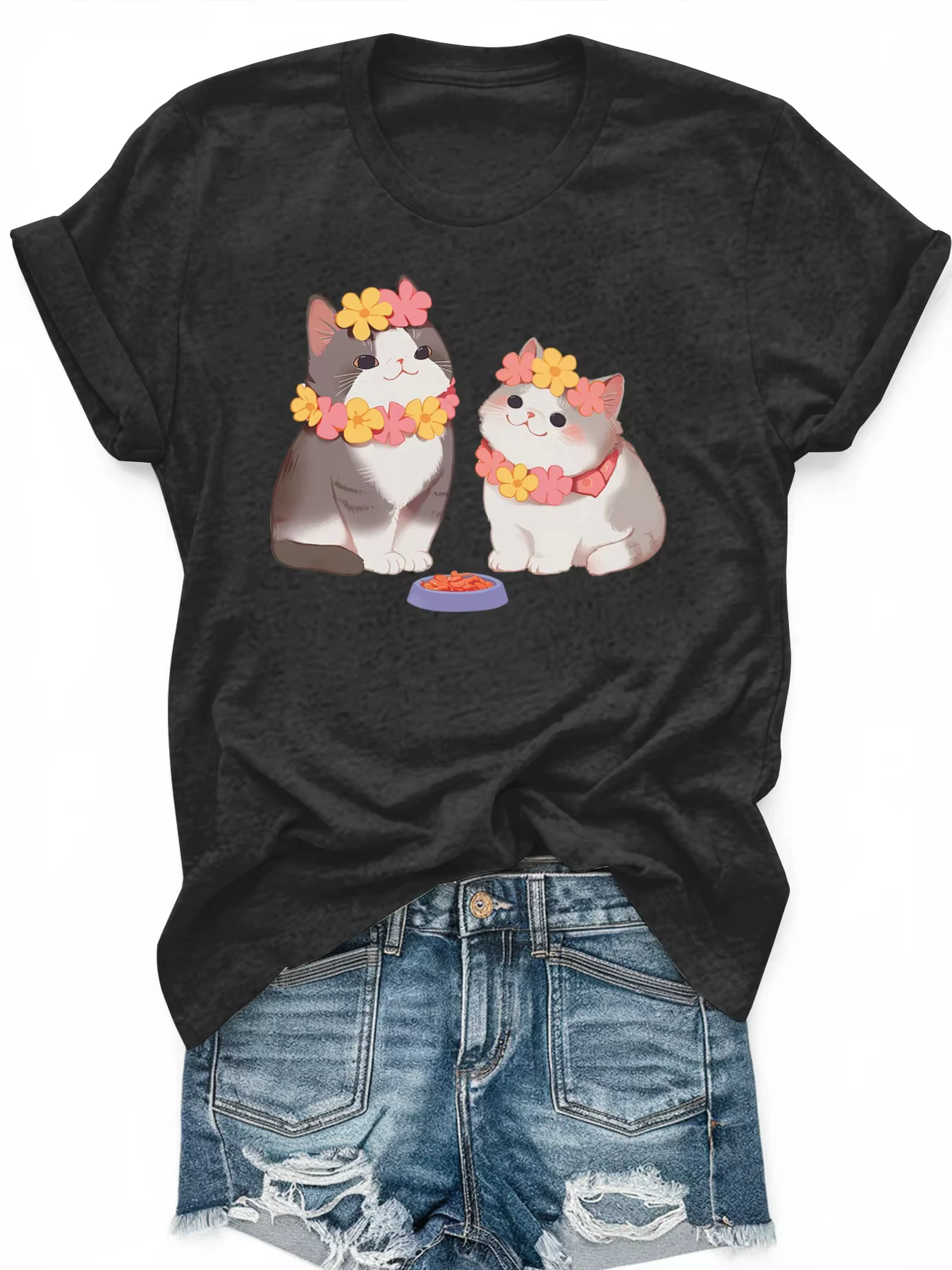 T-shirt graphique à manches courtes pour femmes