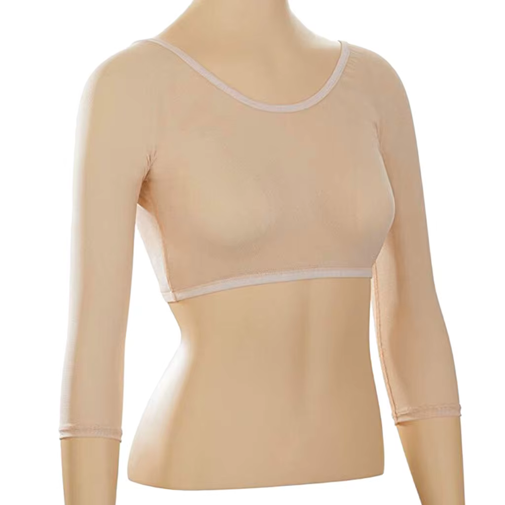 Maillot de corps transparent à manches longues pour femmes