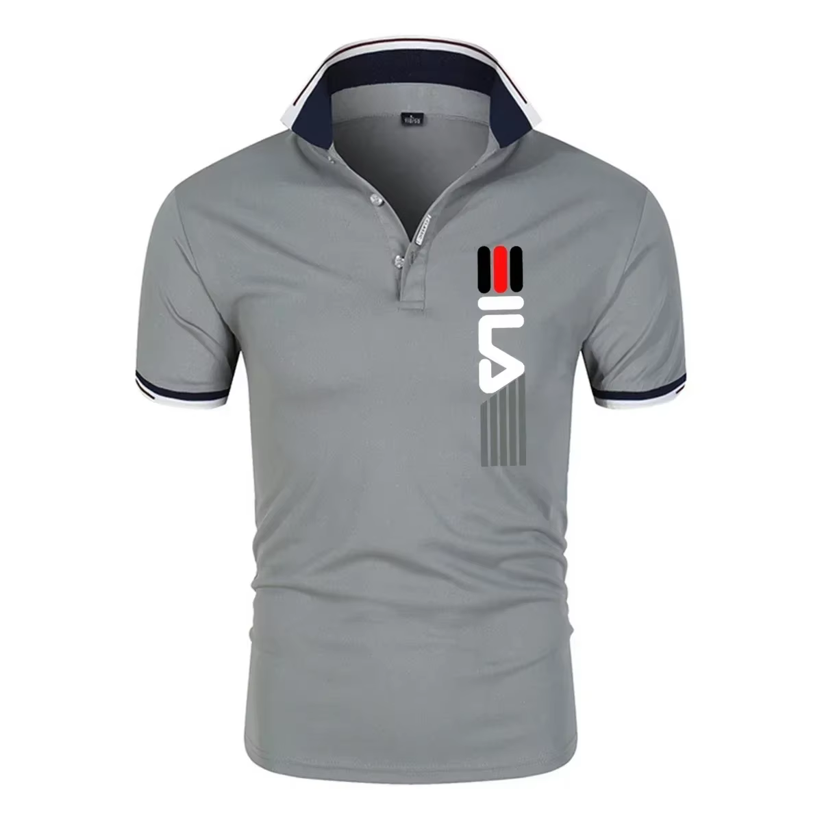 Nouveau Polo Homme Été 2026 à Revers Anti-boulochage Imprimé Manches Courtes Décontracté Chic Coupe Slim pour Hommes