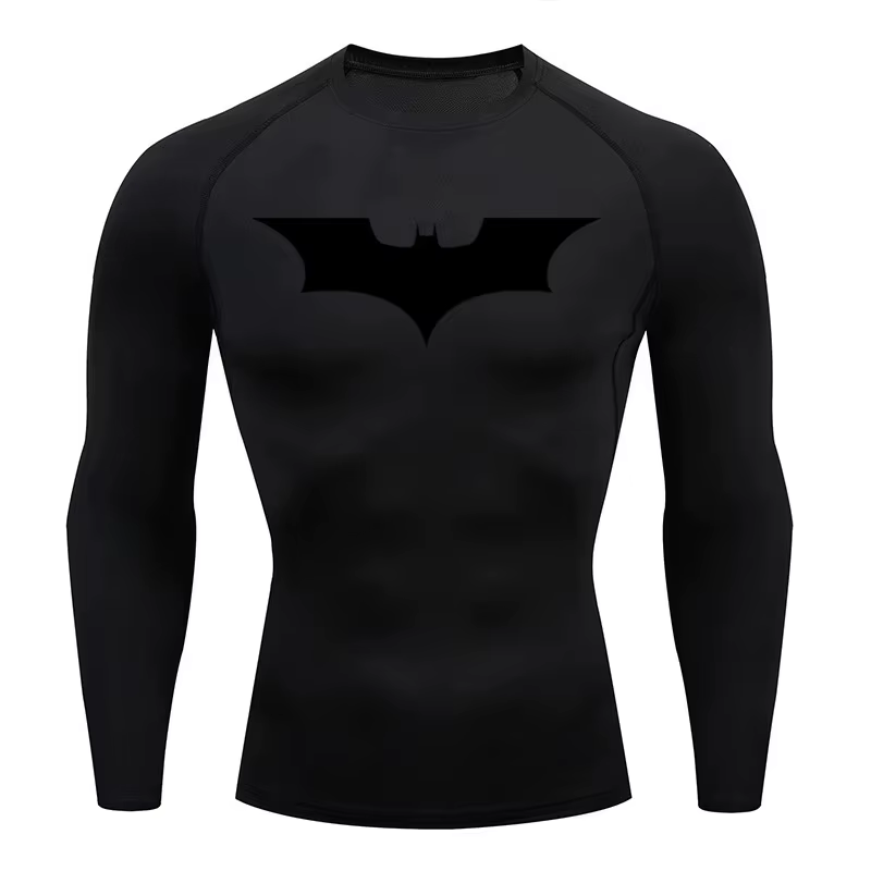 Haut athlétique de compression pour hommes – Manches longues