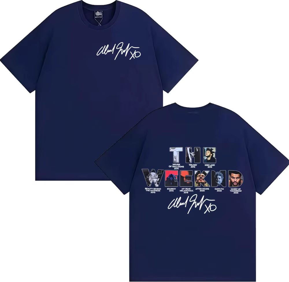The Weeknd Hurry Up Tomorrow Couverture d'album 2025 T-shirt Vêtements pour hommes High Street
