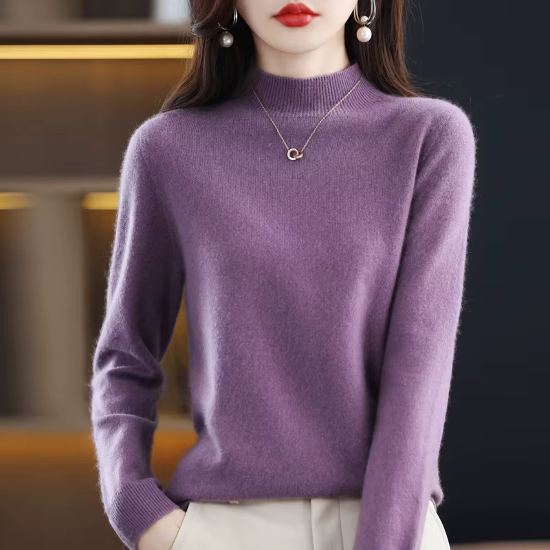 Pull en cachemire 100% laine mérinos pour femme