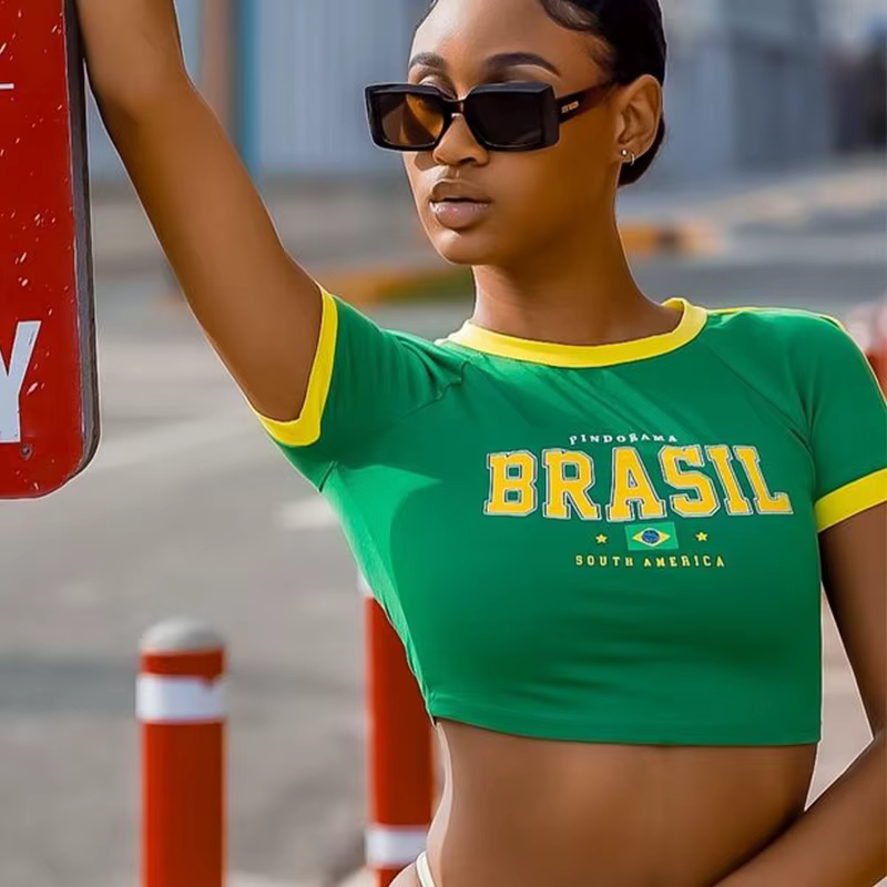 T-shirt décontracté à manches courtes pour femmes