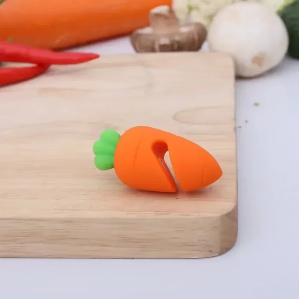 Couvercle de pot jetable en silicone anti-déversement, petite belle carotte mignonne créative, pot de marijuana, gadget amusant pratique pour la cuisine, 1 pièce
