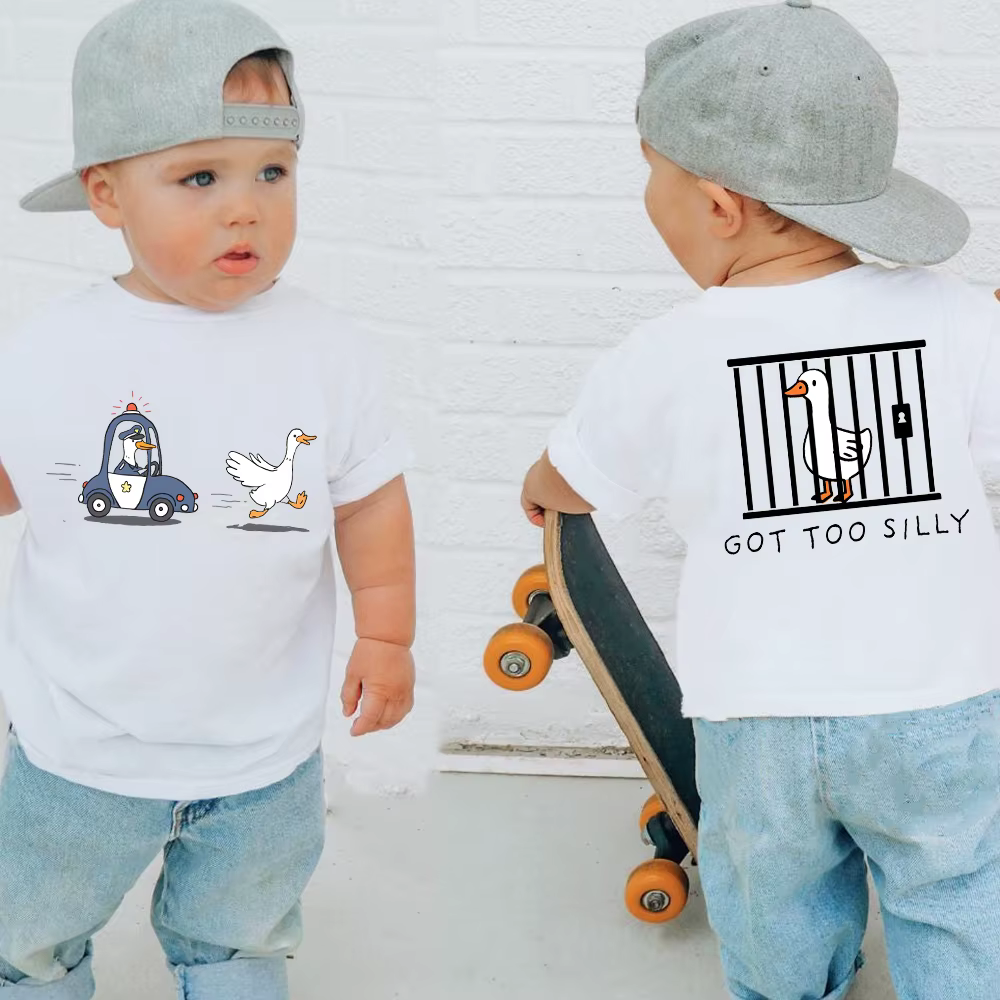 Tenez trop idiot enfant en bas âge chemise drôle