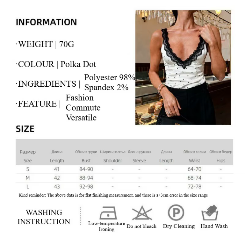 Débardeur Femme à Pois
