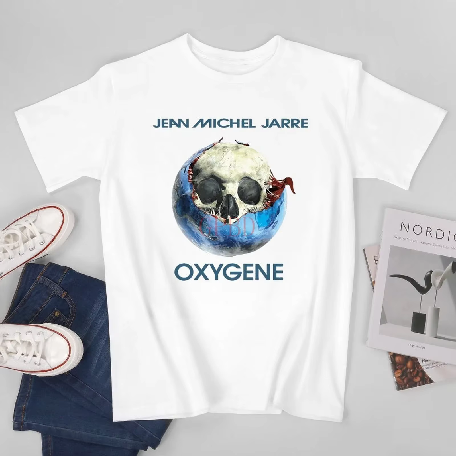 T-shirt à manches courtes et col rond pour homme