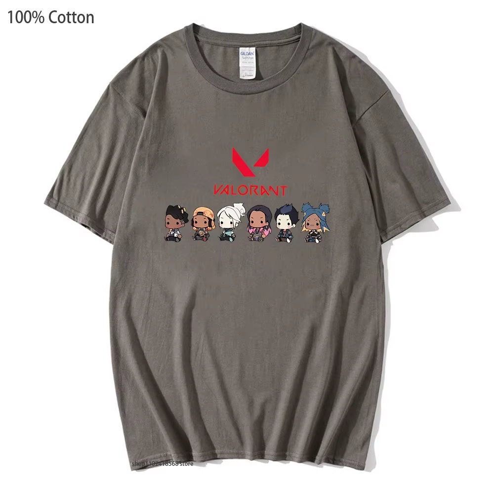 Valorant jeu impression t-shirt Jett Killjoy chemise Streetwear femmes