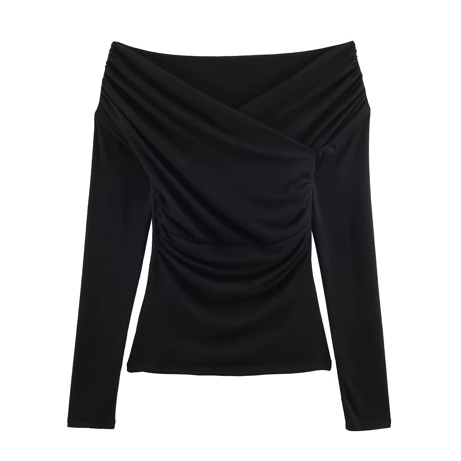 T-shirt plissé chic pour femme