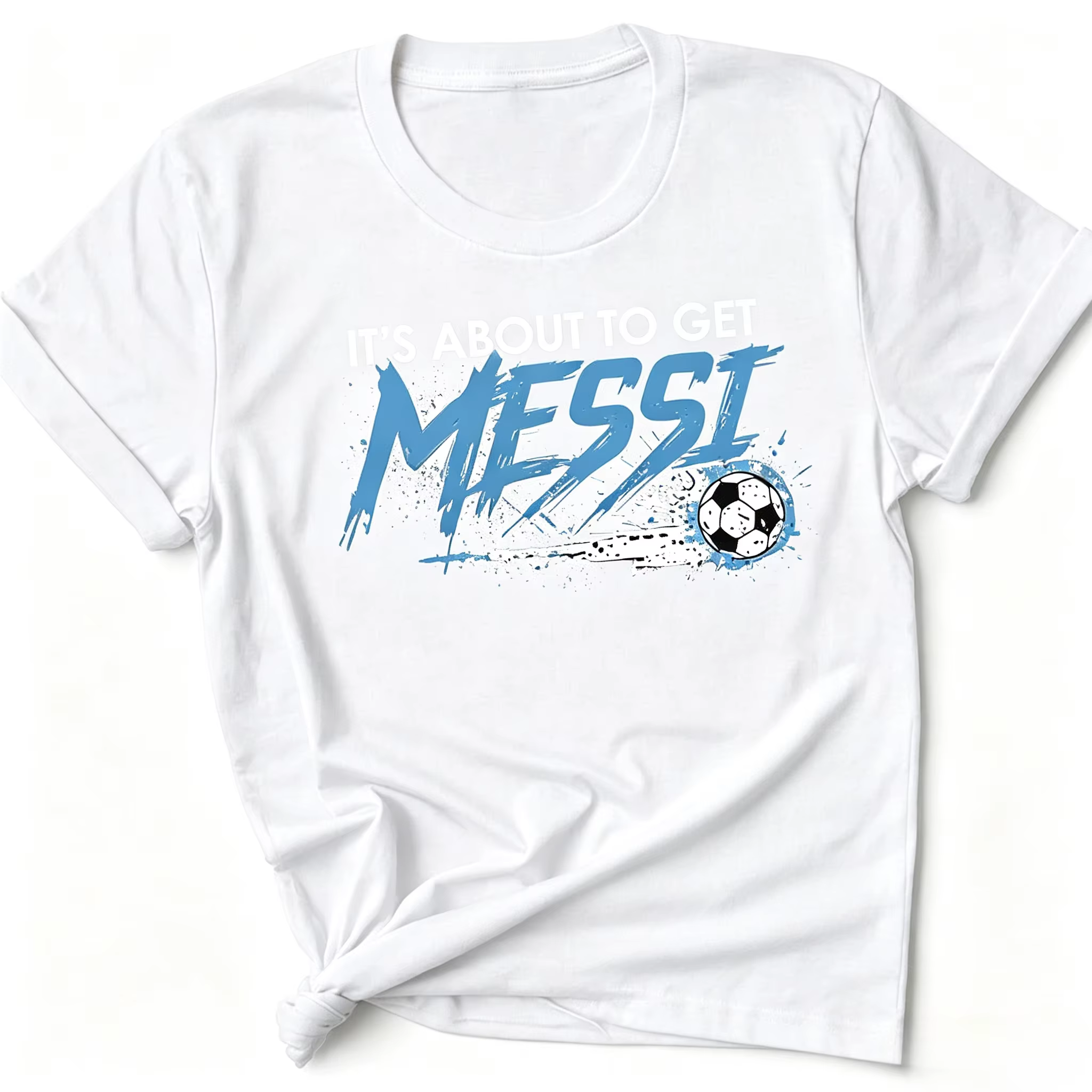 Coupe du Monde 2026 : Bientôt, vous aurez le T-shirt Messi ! T-shirt graphique de football amusant, cadeau pour les fans d'Argentine, vêtement.
