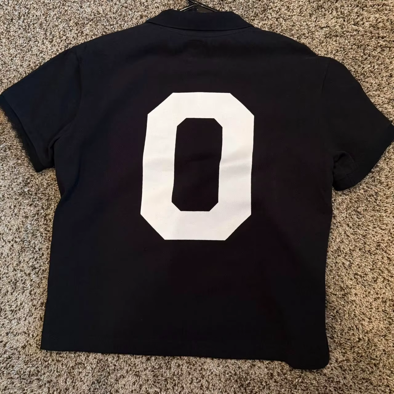 Polo pour homme noir, imprimé blchwhite