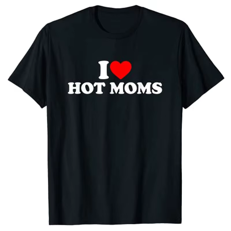 T-Shirt «I Love» pour mamans, hauts, cadeau de fête des mères