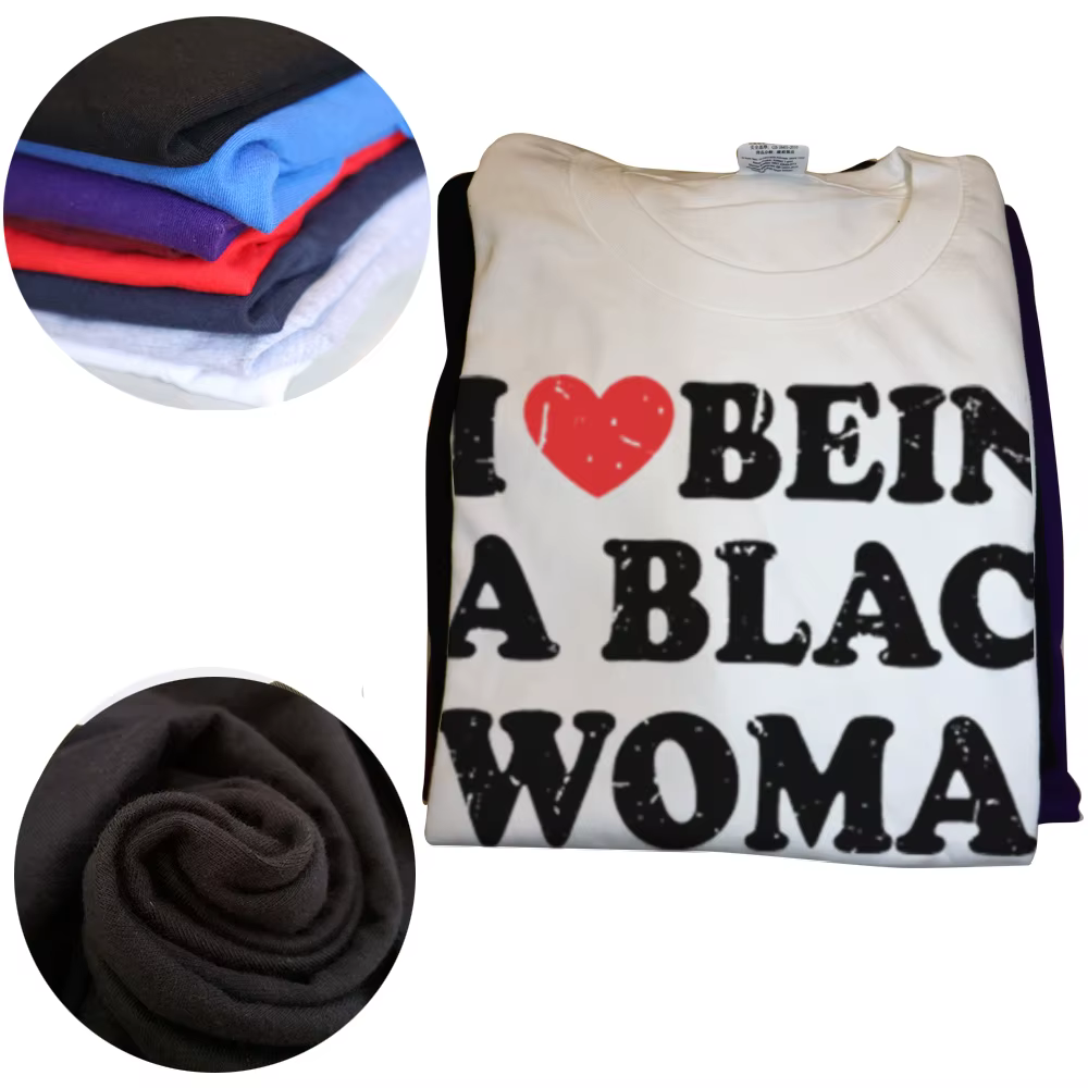 T-shirt homme et femme noir 100% coton, humoristique et décontracté, à la mode