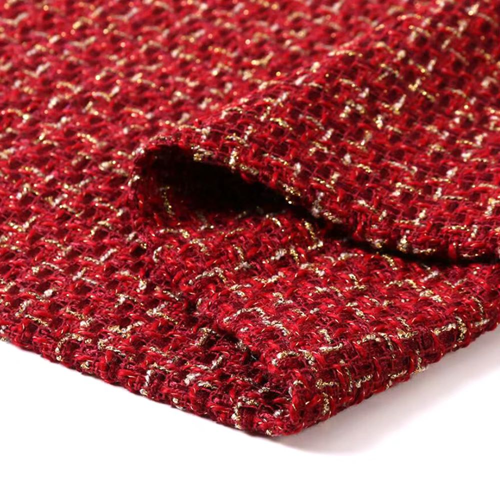 Tissu en Tweed de laine épais pour femme, 150x50cm, tissu tissé à carreaux en Fiber, bricolage, manteau, vêtements, robe, couture faite à la main, Quilting, automne hiver