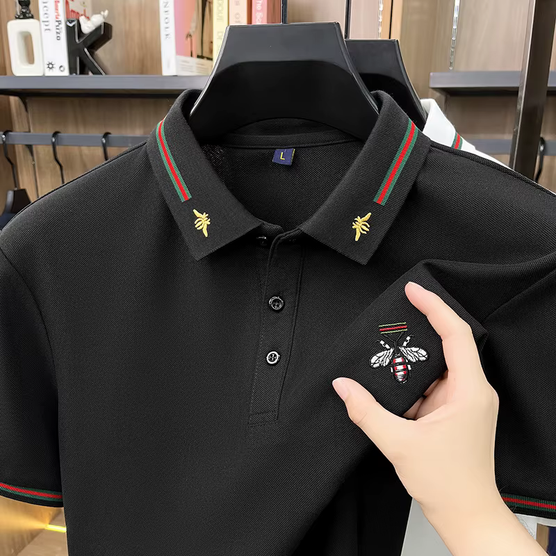 Polo homme de haute qualité à manches courtes