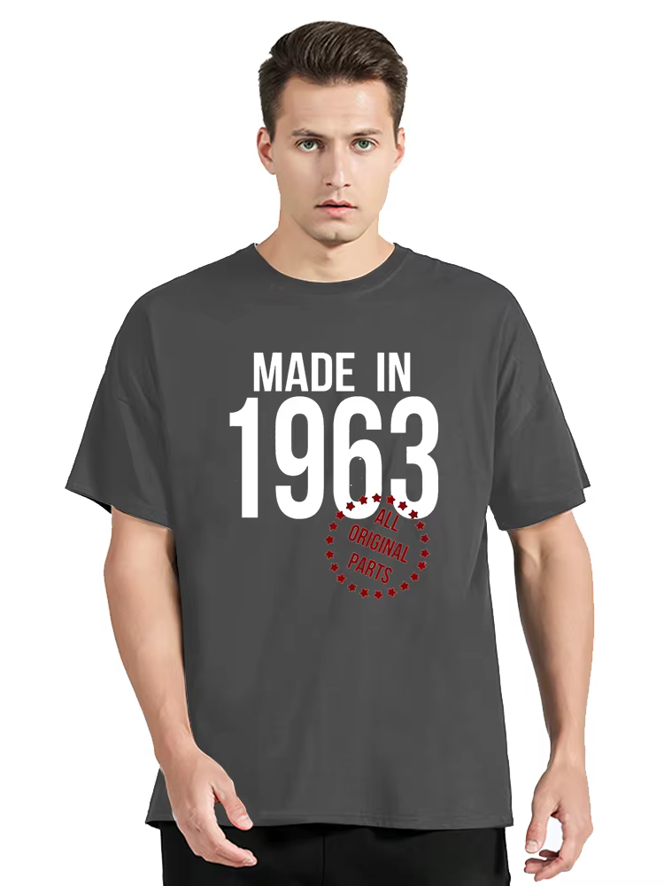 T-Shirt à Manches Courtes en Coton pour Homme