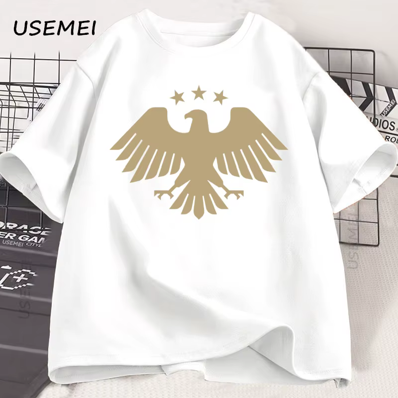 T-Shirt homme aigle de la syrie graphique t-shirts décontracté coton à manches courtes