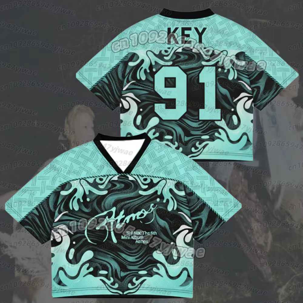 T-shirts pour femmes Midnight Thoughts Shinee Atmos Album Concert Tour Mix Mesh Jersey TAEMIN