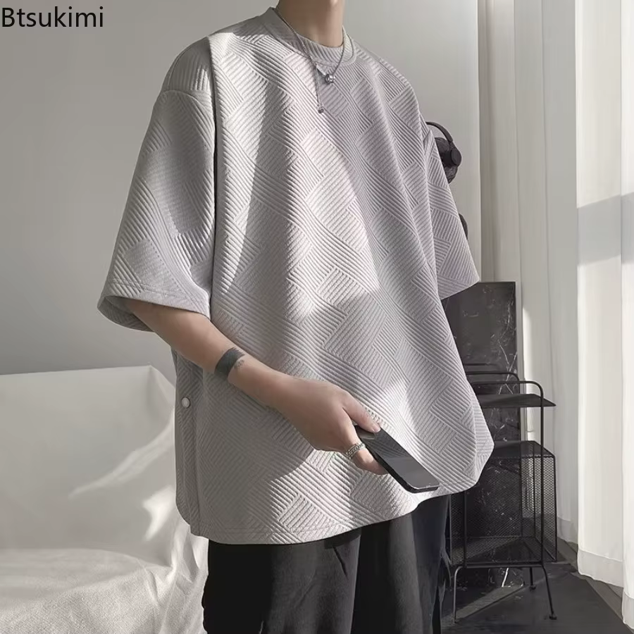 T-shirt ample à manches courtes pour homme