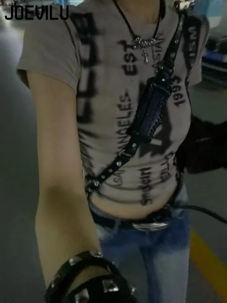 T-shirt Chic à Manches Courtes et Col Rond pour Femme