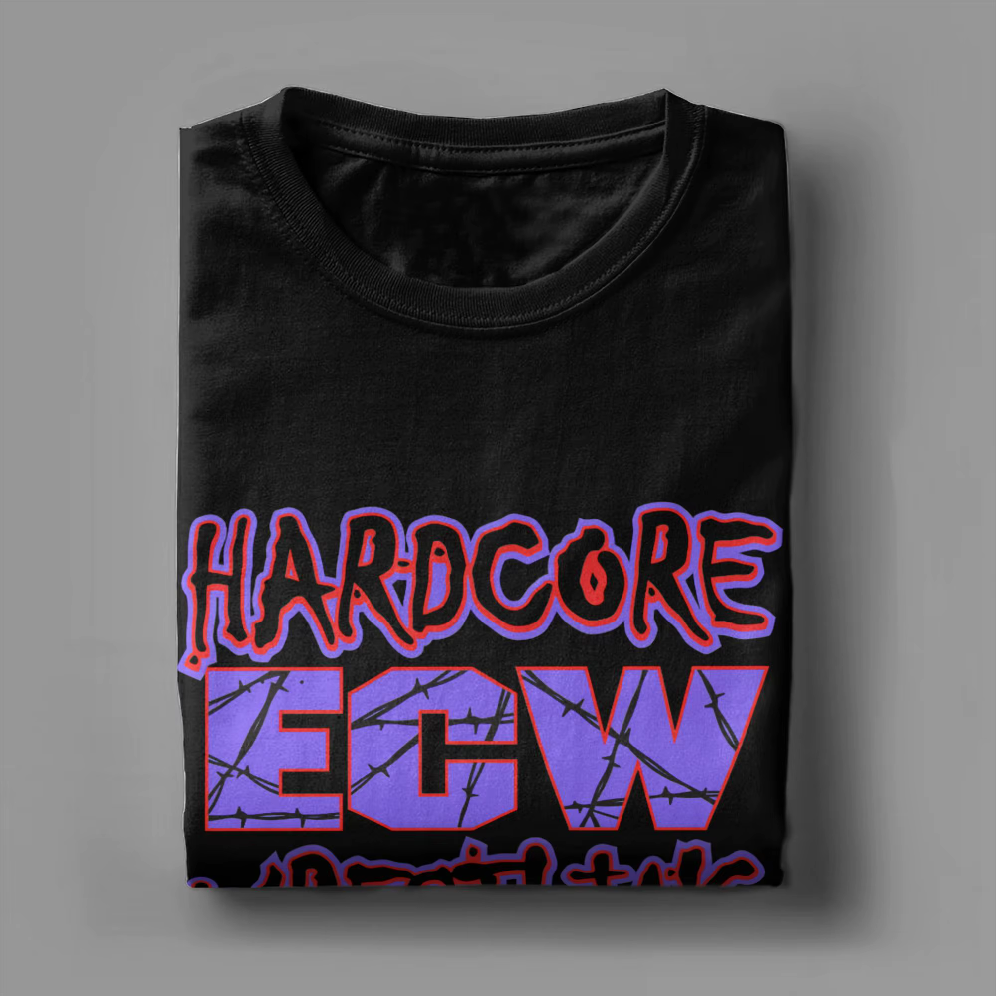 Ecw – t-shirt en coton pour hommes